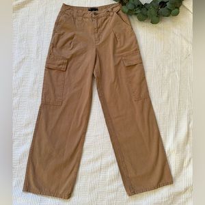 ASOS Cargo wide-leg khaki women’s size 2. Minimalist, outdoor, Y2K, casual